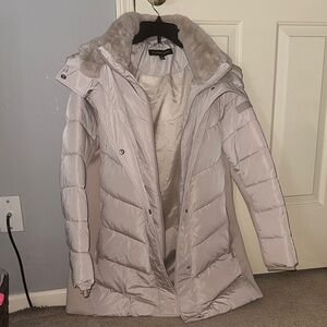 Andrew Marc Light Gray Puffer Jacket